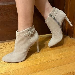 Beige Vince Camuto Ankle Boots
